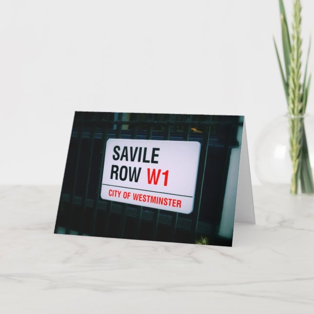 Savile Row - London - Greeting Card (Front)
