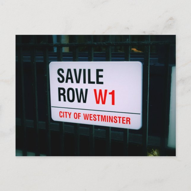 Savile Row - London - Postcard (Front)