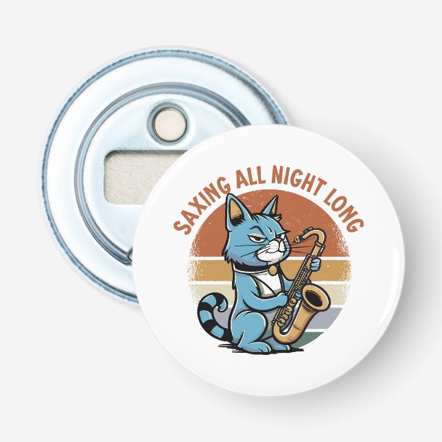 Saving All Night Long - For Saxophone players Bottle Opener (Front)