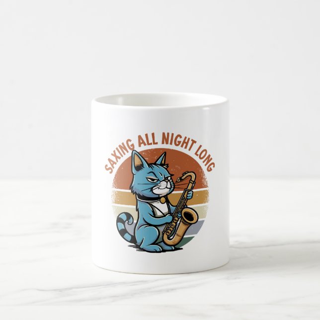 Saving All Night Long - For Saxophone players Coffee Mug (Center)
