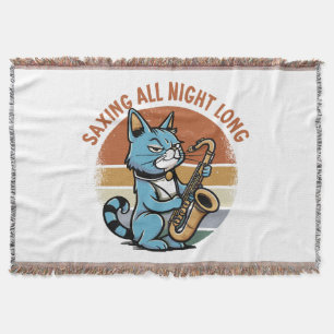 Saving All Night Long - For Saxophone players Throw Blanket