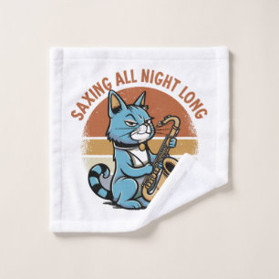 Saving All Night Long - For Saxophone players Wash Cloth