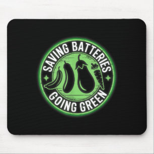 Saving Batteries Going Green Inappropriate Embarri Mouse Pad