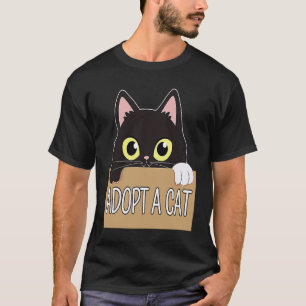 Saving Cats Cat Adoption Center Worker Adopt A Ca T-Shirt