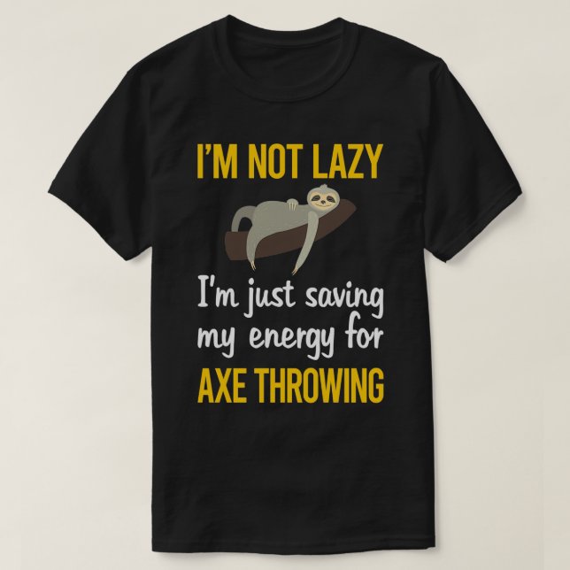 Saving Energy Axe Throwing Classic TShirt (Design Front)