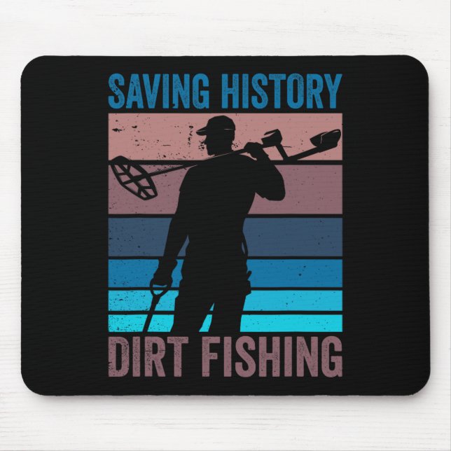 Saving History Dirt Fishing Hob  Mouse Pad (Front)