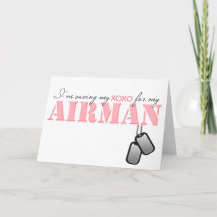 Saving my XOXO for my Airman Holiday Card