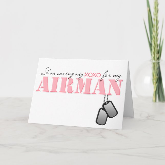 Saving my XOXO for my Airman Holiday Card (Front)