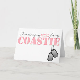 Saving my XOXO for my Coastie Holiday Card