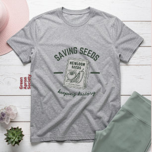 Saving Seeds Keeping History Heirloom Seed Packet Tri-Blend Shirt