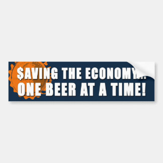 Saving the economy...bumpersticker bumper sticker