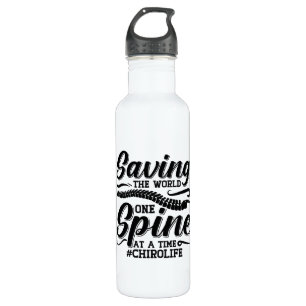 Saving The World Spine Chiropractic Chiropractor 710 Ml Water Bottle