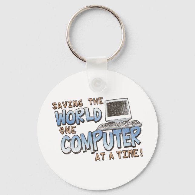 Saving theWorld Key Ring (Front)