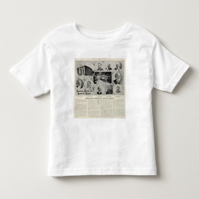 Savings Bank of Santa Rosa, California Toddler T-Shirt (Front)