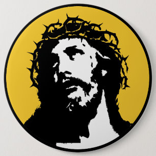 Savior The Way The Truth nd The Life White 6 Cm Round Badge