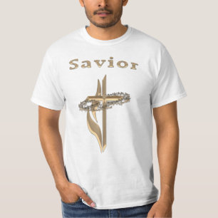 Saviour Christian cross t-shirts