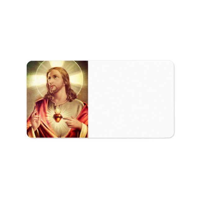 Saviour Eyes Raised Towards Heaven Label (Front)