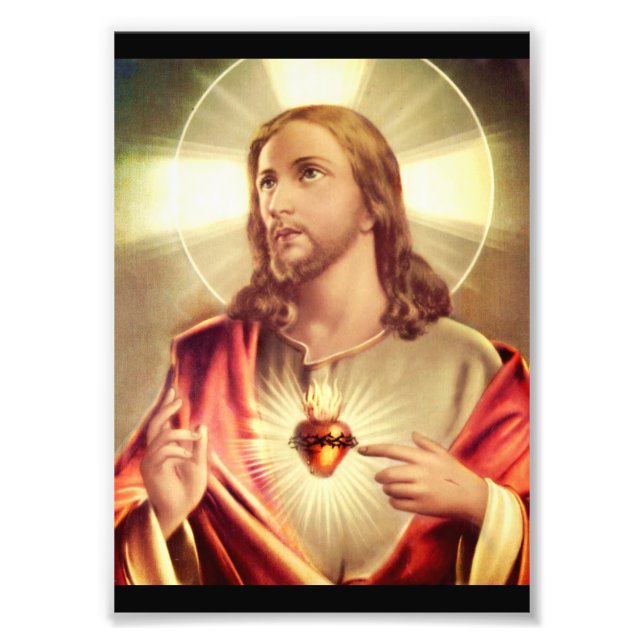 Saviour Eyes Raised Towards Heaven Photo Print (Front)