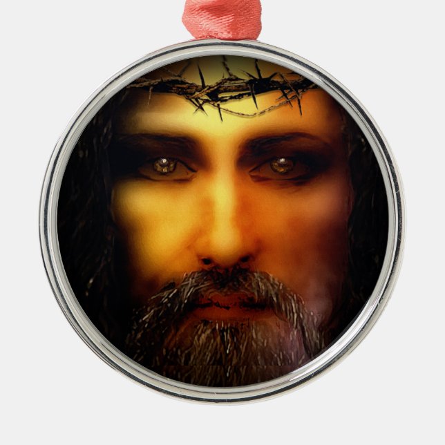 Saviour Metal Tree Decoration (Front)