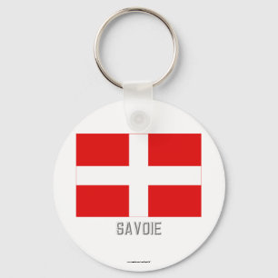 Savoie flag with name key ring