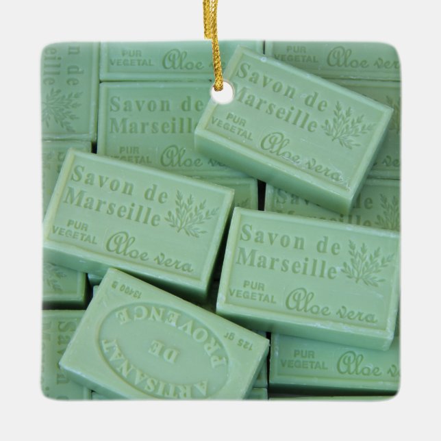 Savon de Provence Ceramic Tree Decoration (Front)