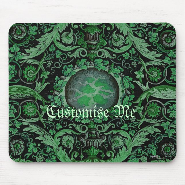 Savonnerie Carpet 1 (Green) Mouse Pad (Front)