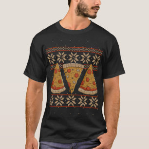 Savory Dish Pizza Lover Foodies Matching Ugly Chri T-Shirt