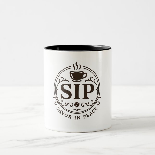 Savour In Peace Coffee Mug (Center)