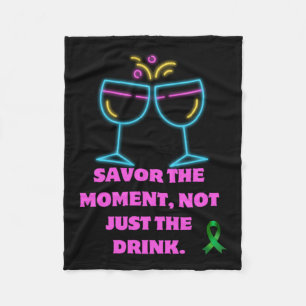 Savour The Moment1 Fleece Blanket