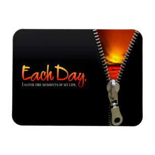 "Savour the moments" Motivation Affirmation Flexi Magnet