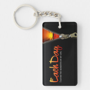 "Savour the moments" Motivation Affirmation Key Ring