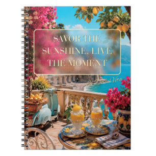 Savour The Sunshine Amalfi Coast Lined Journal