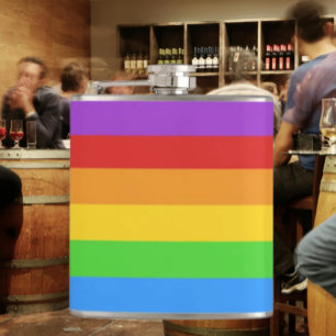 Savour with Pride: Rainbow Flag Hip Flask