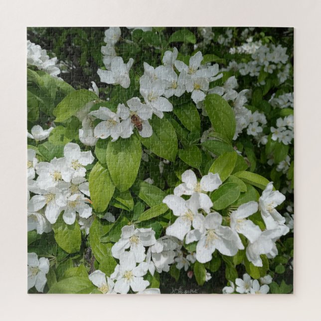 Savouring the Sweet Smell of Cherry Blossoms Jigsaw Puzzle (Vertical)