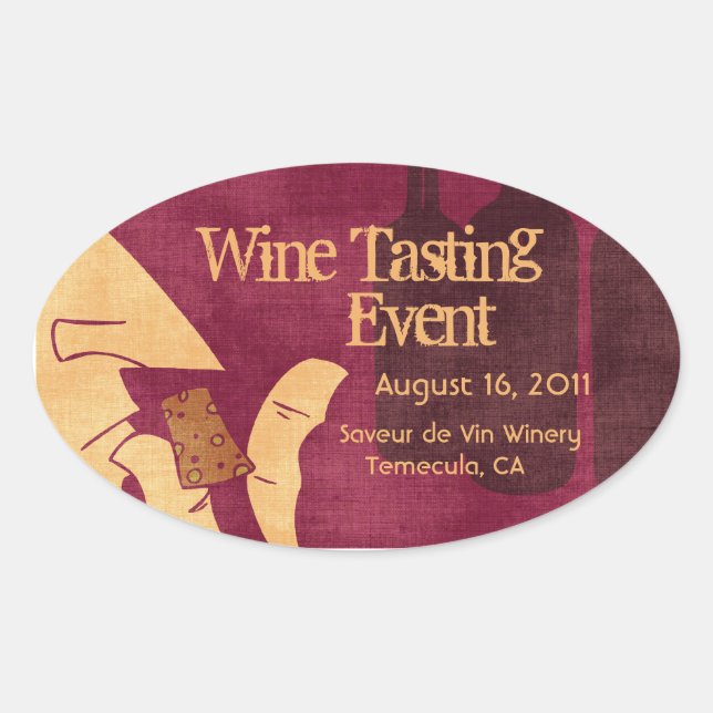 Savouring Wine Sticker (Front)