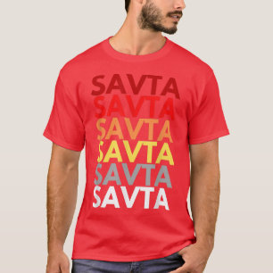 Savta Grandmother in Hebrew Colourful Name for Sav T-Shirt