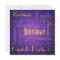 Savvy Type Birthday Party Purple Invitation