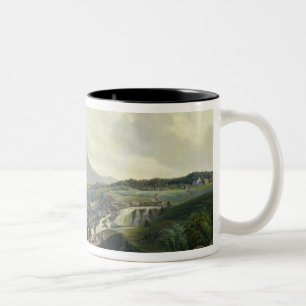 Saw Mill in Norway, 1827 Two-Tone Coffee Mug