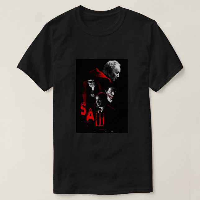 Saw Movie Posterr Poster T-Shirt (Design Front)