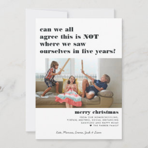 Saw Ourselves in Five Years   Merry Christmas Holiday Card