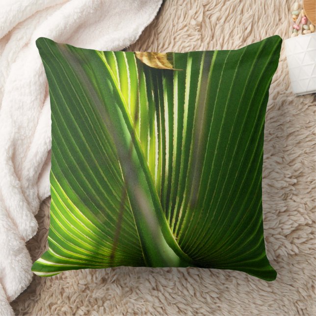 Saw Palmetto and Leaf Cushion (Blanket)