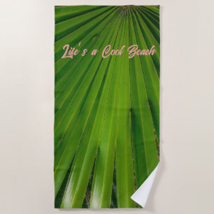 Saw Palmetto Fan Beach Towel