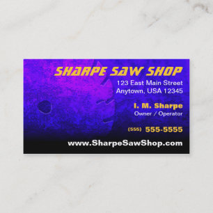 Saw Shop Business Card
