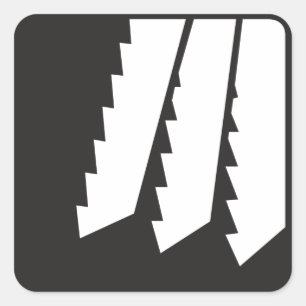 Saw Teeth Stickers