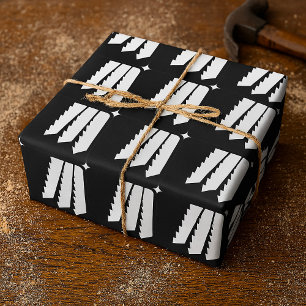 Saw Teeth Wrapping Paper
