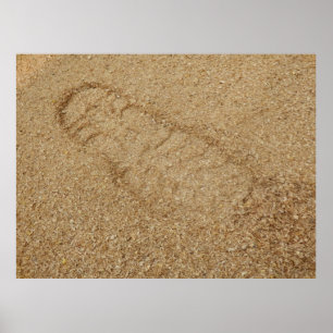 Sawdust Boot Print Poster