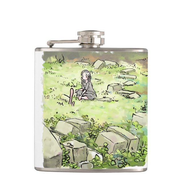 Sawdust Hip Flask (Front)