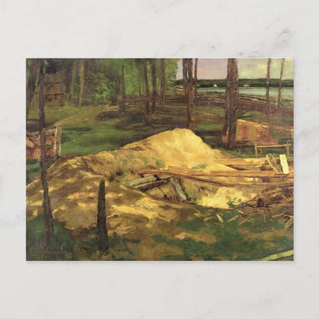 Sawdust Pit, 1876 Postcard (Front)