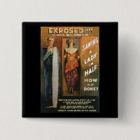 Sawing A Lady In Half ~ Magician Vintage Magic Act