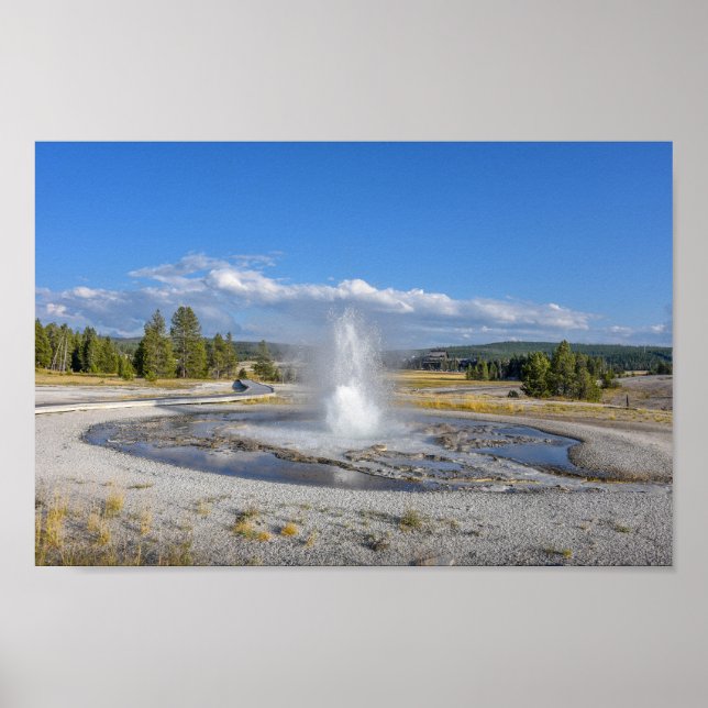 Sawmill Geyser, Yellowstone National Park Poster (Front)